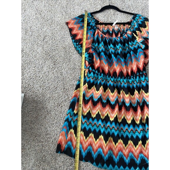 6 Degrees Womens Dress Size Medium Multicolor Off Shoulder Summer Dress - Picture 4 of 9